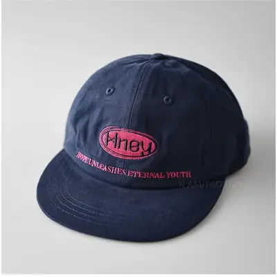 Black Knewa Letter Embroidered Baseball Cap Unisex