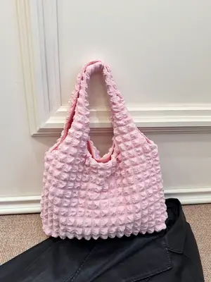 Pink Bubble Shoulder Bag for Women 2025