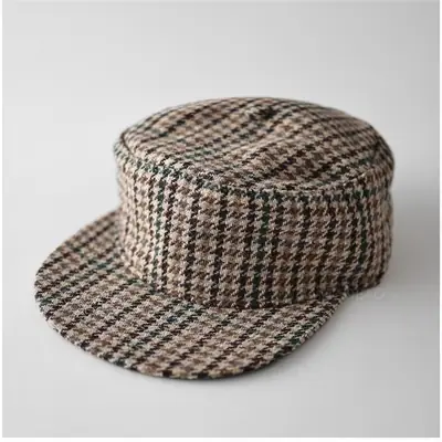 Black Flat-Brim Hat for Men Women Unisex Casual Sunshade