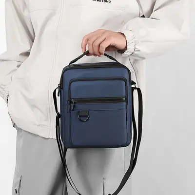 Men's Grey Crossbody Bag for Daily Use
