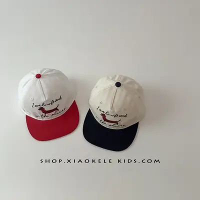 Children's American Flag Baseball Caps White Red Black