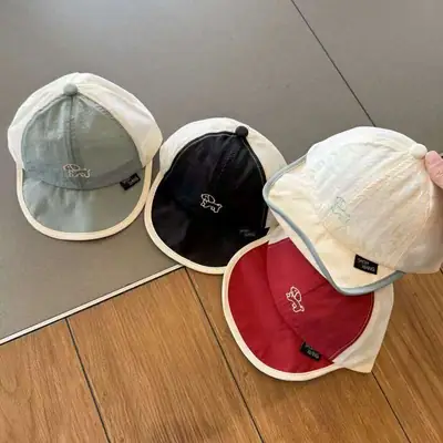 Baby Cap "FISHXiang" Cream Mesh Sunshade