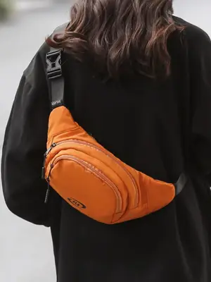 Orange Crossbody Bag for Women Casual Sports Luggage