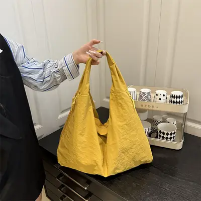 Yellow Women's Casual Tote Bag with Handles