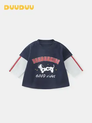 Duuduu Boys Autumn Top Baby Shirt A-Class Korean Style