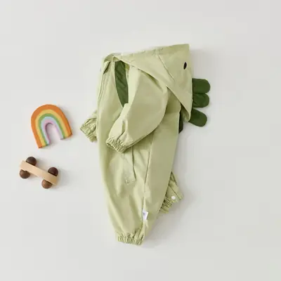 Spring and Autumn Baby Clothes, Baby Clothing, Anyang Children's Clothing, Jumpsuit, Newborn Outdoor Jacket, Long-Sleeved Hooded Coat