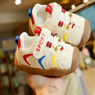 Toddler Shoes, Beginner Baby Shoes, 1-2 Years Old Baby Shoes, Soft Sole, Non-Slip, Spring & Fall New Style, Breathable and Anti-Falling