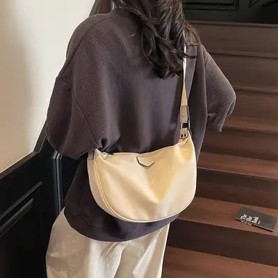 Women's Casual Shoulder Bag Cream 2025 Summer