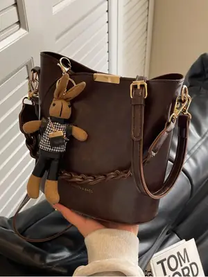 Brown Crossbody Bag for Women 2025 Casual Fashion