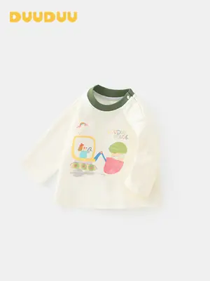 Duuduu Long Sleeve T-Shirt for Girls Baby Autumn Wear