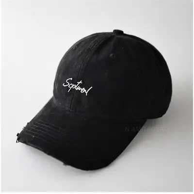 Minimalist Letter Embroidery Soft Brim Baseball Cap Unisex