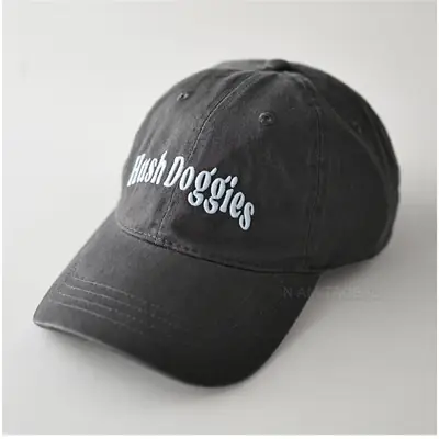 Maroon "Bush Dog Stars" Embroidered Cap for Men Women