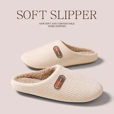 Winter Soft Slipper for Women Men Non-Slip Indoor Home