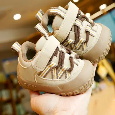 Toddler Shoes Spring & Fall New Beginner Baby Shoes 1-2 Years Old Baby Shoes Soft Sole Non-Slip Breathable Anti-Falling