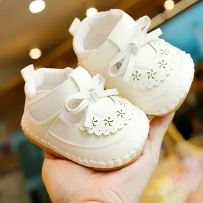 Baby Shoes Soft Sole Non-Slip Spring & Fall New Beginner Female Baby Shoes 0-1 Years Old Toddler Shoes Princess Breathable