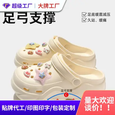 Women EVA Croc Sandals with Cute Decor
