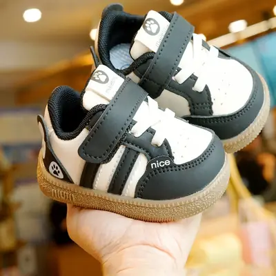 Toddler Shoes Spring & Fall New Beginner Baby Shoes 1-2 Years Old Baby Shoes Soft Sole Non-Slip Breathable and Cute
