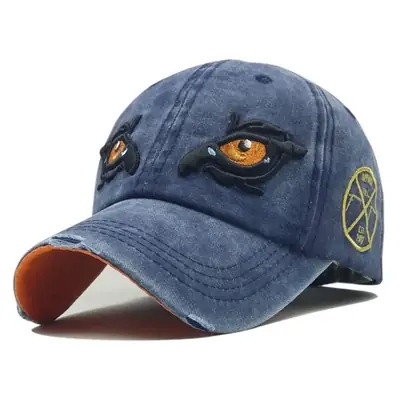 Blue Hip-Hop Embroidered Baseball Cap