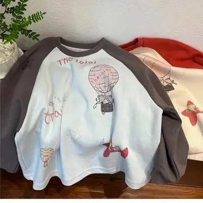 Boys Girls Long Sleeve T-Shirt 2025 Korean Style