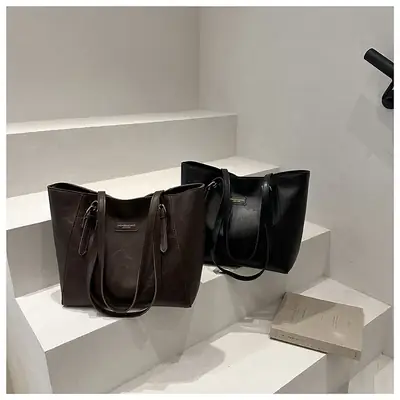 2025 New Export Women's Satchel Shoulder Bag Mommy Bucket Tote Bag High-End Large-Capacity Bags