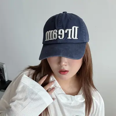 Women Korean Letter Embroidered Baseball Cap