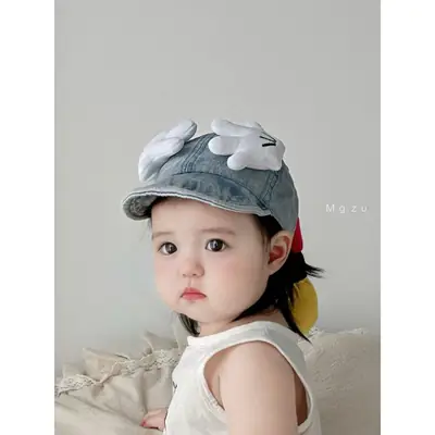 Baby Denim Mickey Cap Windproof Baseball Cap