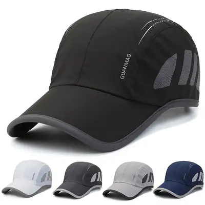 Men Summer Thin Peaked Cap Outdoor Sun Protection