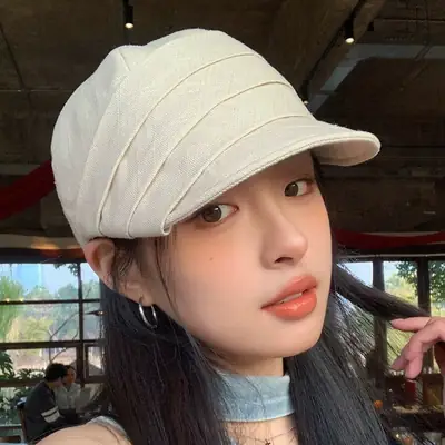 Japanese Style Duckbill Cap for Women Brown 2025