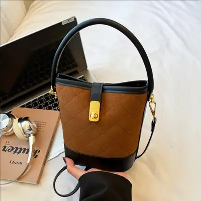 Brown Quilted Crossbody Bag for Women 2025