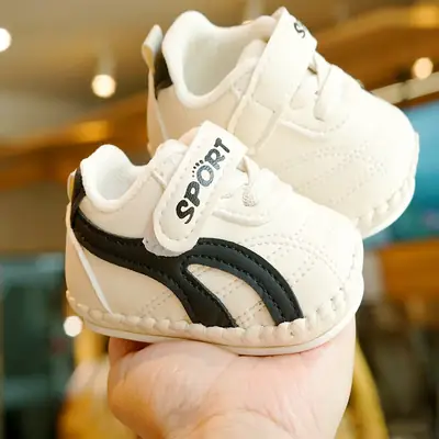 Baby Shoes Soft Sole Non-Slip Beginner Baby Shoes 0-1 Years Old Toddler Shoes Spring & Fall New Breathable Stripes