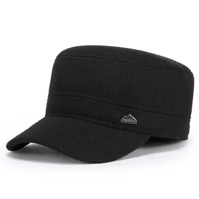 Men's Winter Korean Style Baseball Cap Black