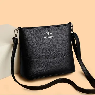 Women's Black Crossbody Bag Large Capacity New Shoulder Fashion