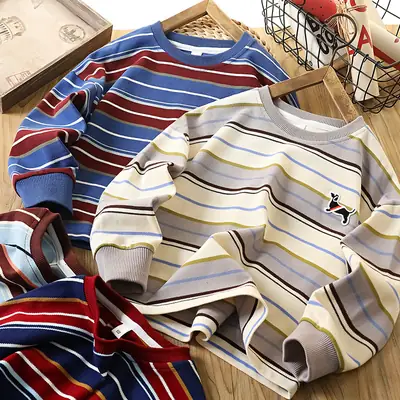 Boys Striped Cotton T-Shirts Medium Large 2026