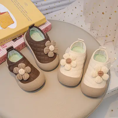 Spring 1-Year-Old Baby Girl Shoes 6-12 Months Baby Shoes Spring & Fall Toddler Shoes Soft Sole Infant Princess Shoes