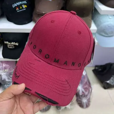 Women's Grey Nike Cap with Letter Embroidery