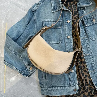 Women's Ins Korean Style Shoulder Crossbody Bag Soft Leather