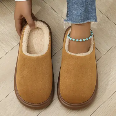 Women Cotton Slippers Warm Indoor Non-Slip