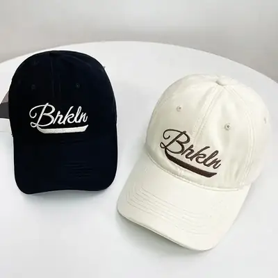 Vintage Blue Bike Cap with "Bike" Print 54.6cm