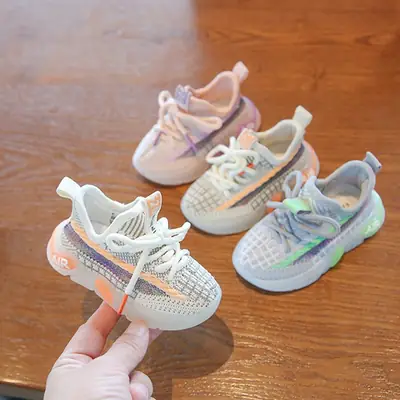 Baby Shoes, Spring & Fall Children's Shoes, Dad Shoes, Coconut Shoes, Girls' Mesh Breathable Men's Baby Shoes, Soft-Soled Toddler Shoes