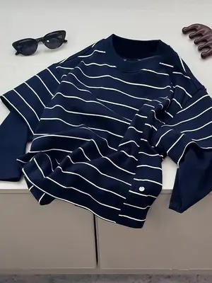 Boys Striped Long Sleeve T-Shirt 2026 Spring