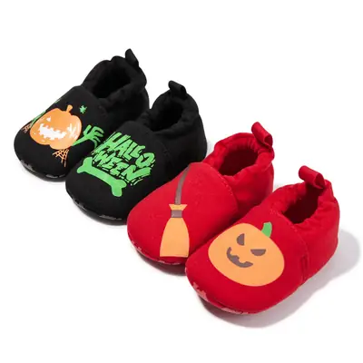 Cross-Border Autum Baby Trendyy Cartoon Non-Falling Shoes Baby Halloween Luminous Soft-Soled Toddler Shoes Baby Shoes