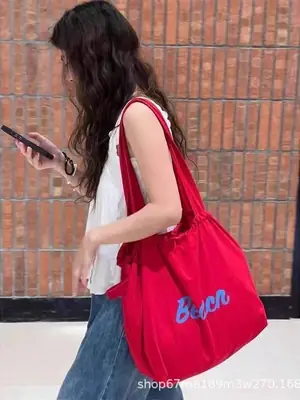 Red Blue Label Large Capacity Women's Shoulder Bag