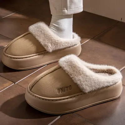 Women Warm Plush Slippers Winter Autumn 2024