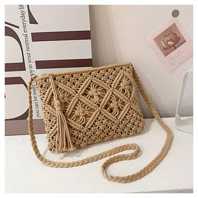 Forest Style Tassel Woven Bag for Women