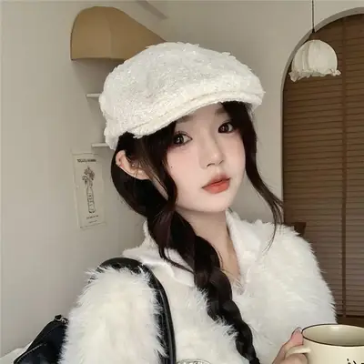 Early Autumn Small Fragrant Flower Forward Hat Women
