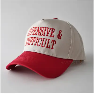 Men Baseball Cap with "DANGEROUS & DIFFICULT" Embroidery