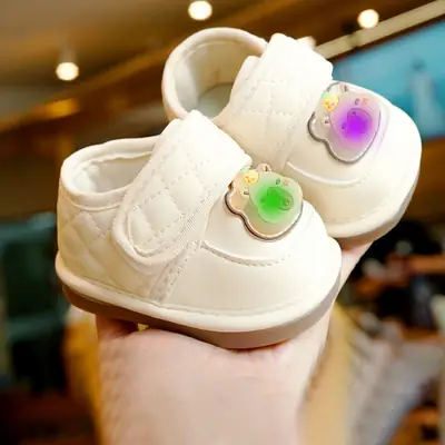 Toddler Shoes, Beginner Baby Shoes, 1-2 Years Old Baby Shoes, Soft Sole, Non-Slip, Spring & Fall New Style, Light-Up Shoes