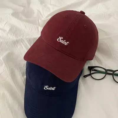 Women Cotton Letter Embroidery Baseball Cap Autumn Pink
