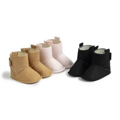 Foreign Trade Autumn and Winter Warm Baby Toddler Shoes for Boys and Girls 0-1 Years Old Non-Slip Baby Snow Boots Wholesale Babyshoes