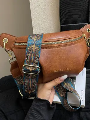 Retro Crossbody Bag Women Brown 2026 New